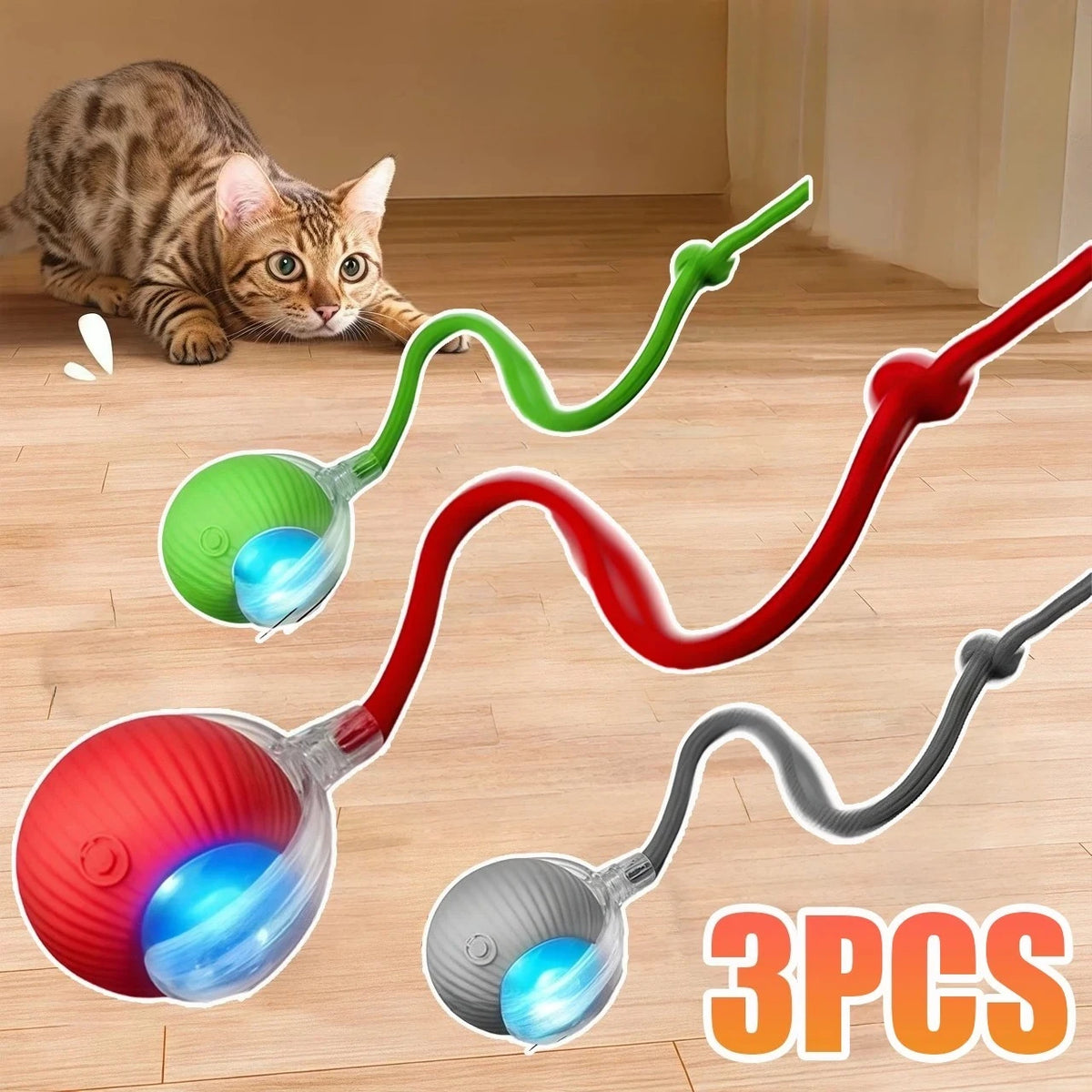 Interactive Suction Wand Cat Toy