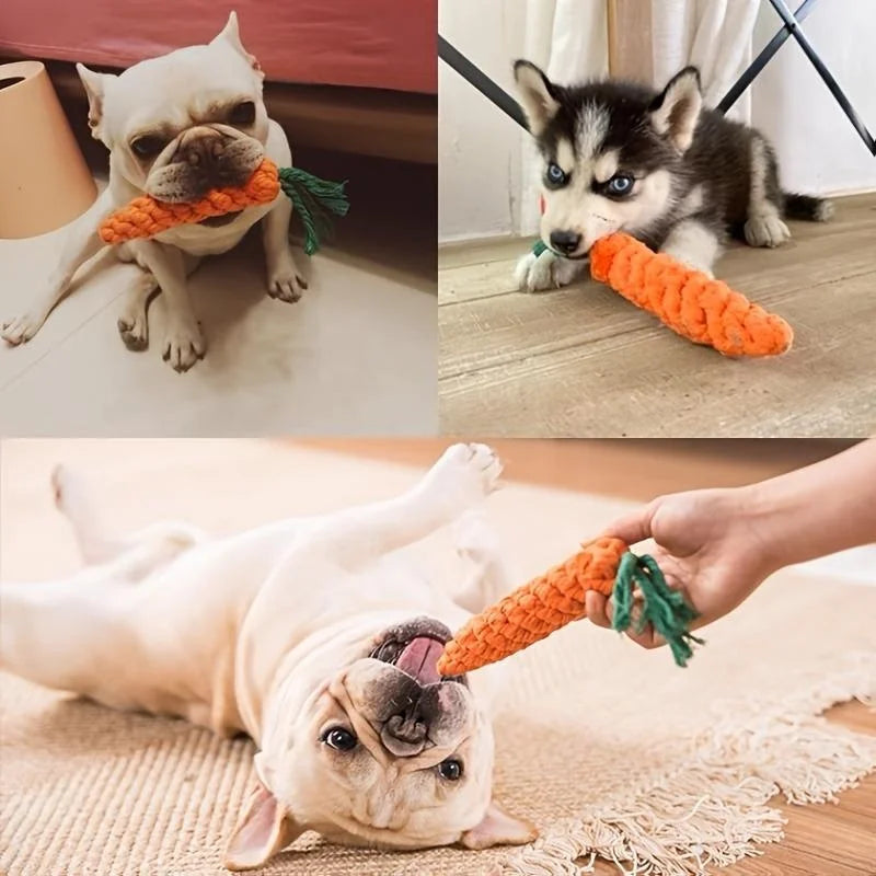 Dental Chew Carrot Rope Toy