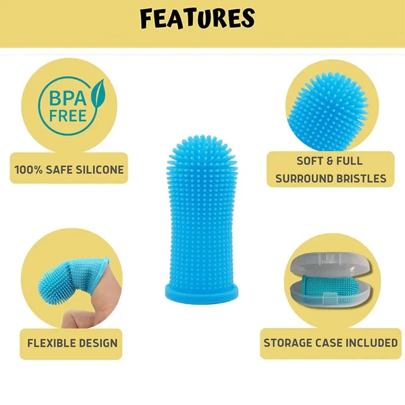 SoftPet™ Ultra-Soft Silicone Finger Toothbrush (3-Pack)