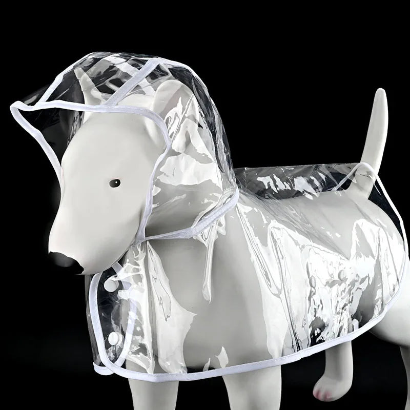 PawsRain™ Transparent Hooded Pet Raincoat