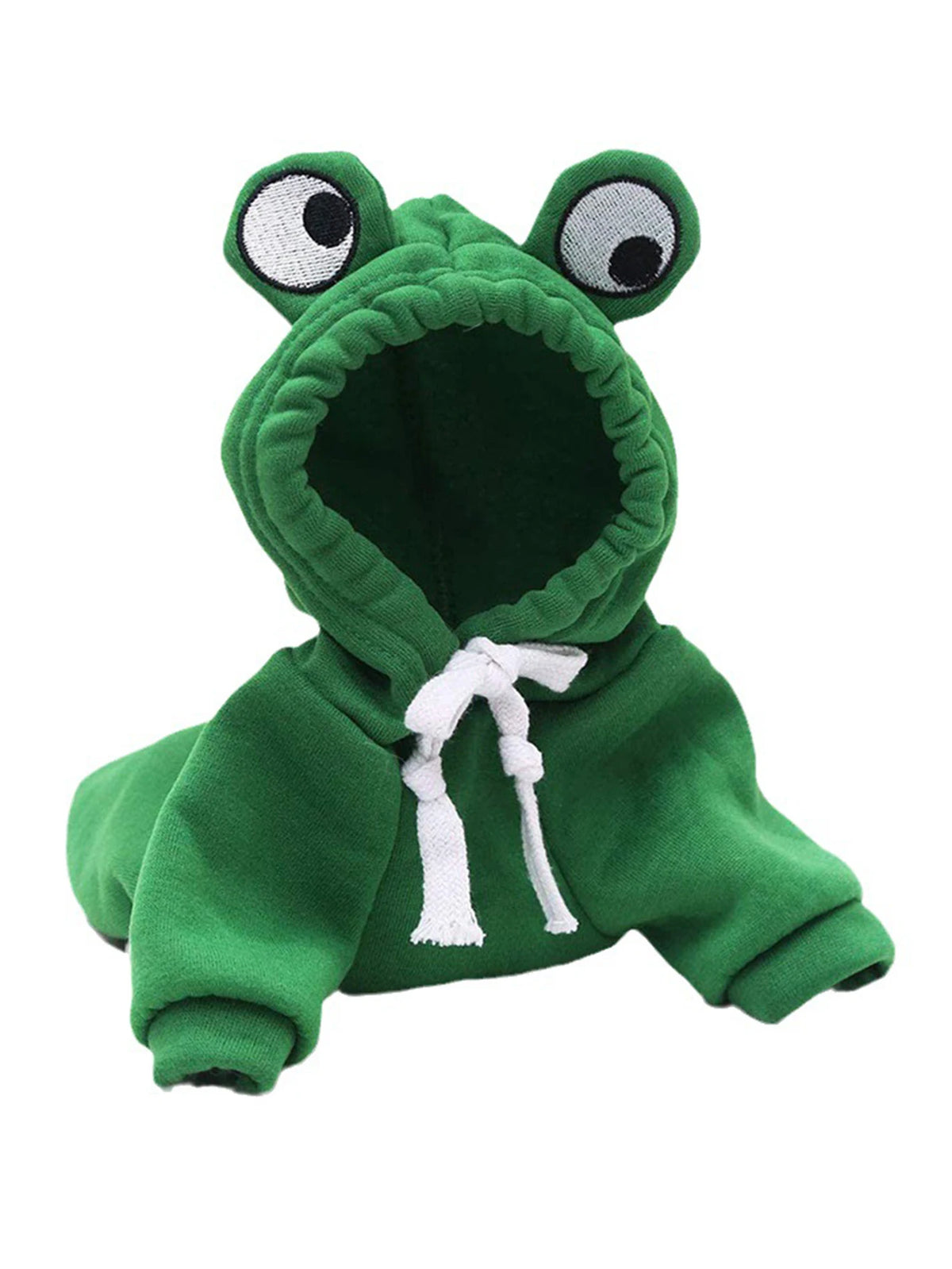FroggyPet™ Fleece Frog Hoodie for Small Pets