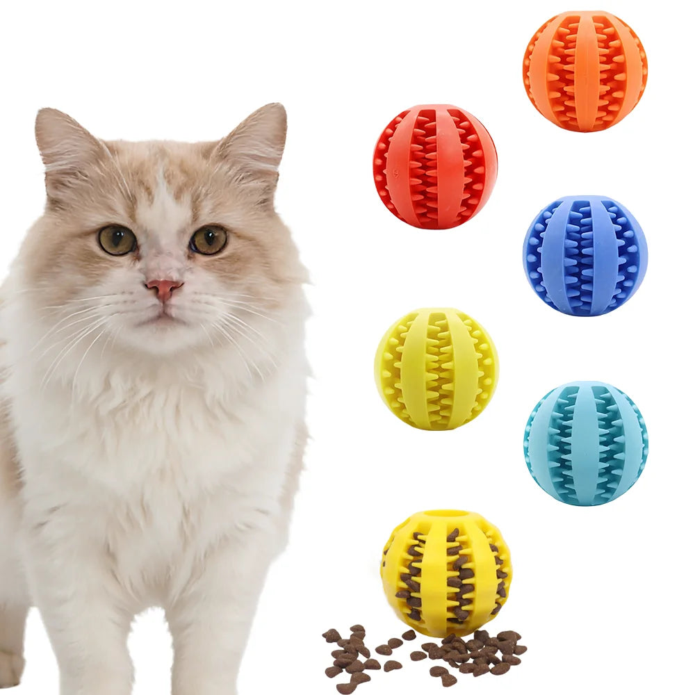Dental Care Rubber Treat Ball Toy