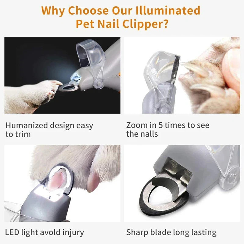 SafeGrip LED Pet Nail Clipper