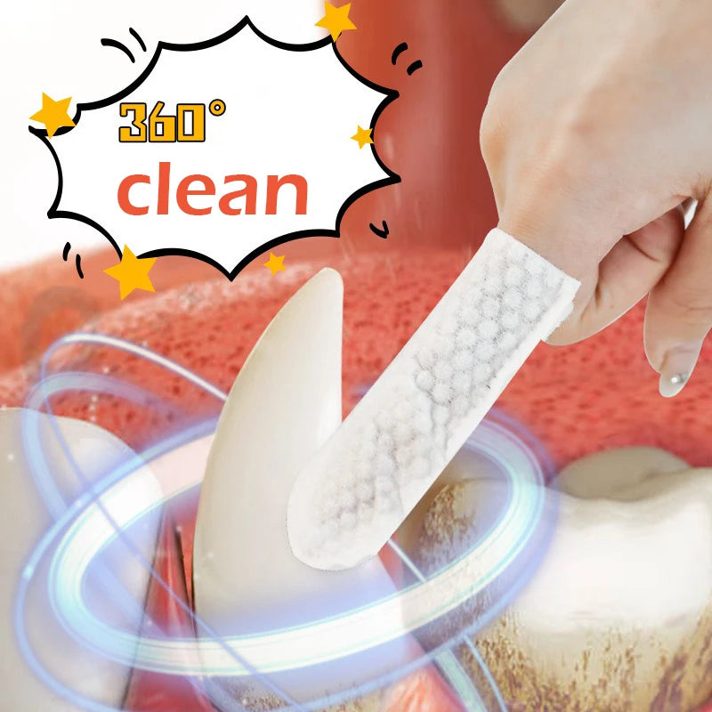 Pet Dental Cleaning Finger Wipes (50 Pcs/Box)