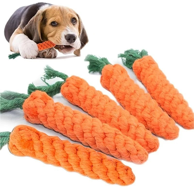 Dental Chew Carrot Rope Toy
