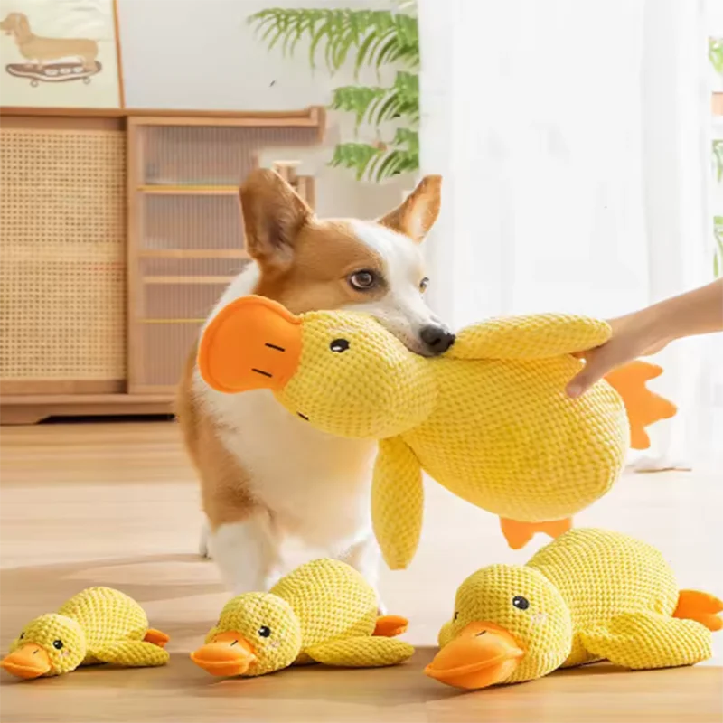 SoftPet Squeaky Plush Duck