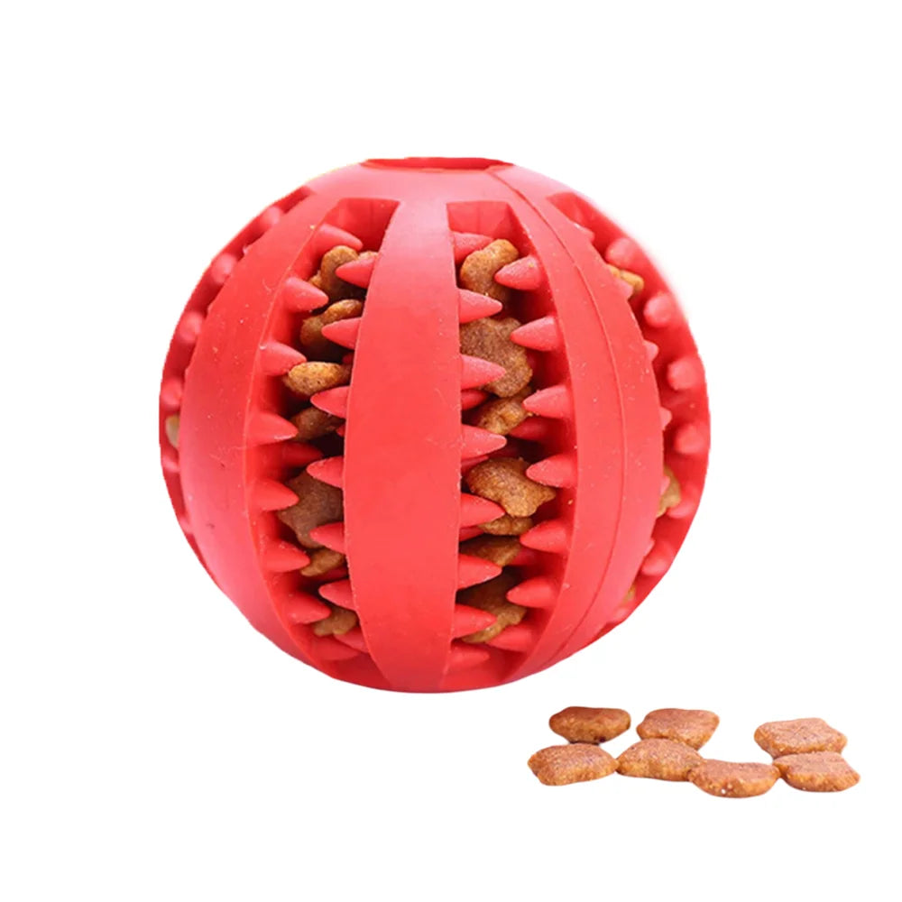 Dental Care Rubber Treat Ball Toy