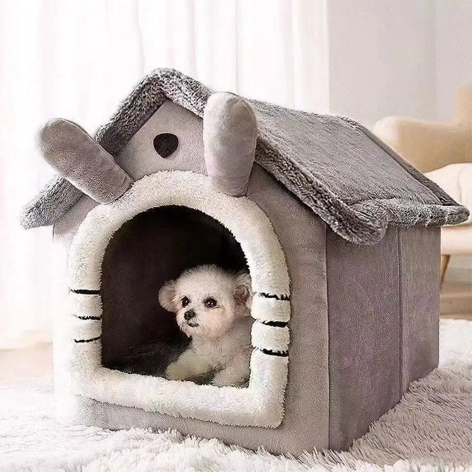 SnugHaven™ Enclosed Cave Pet Bed