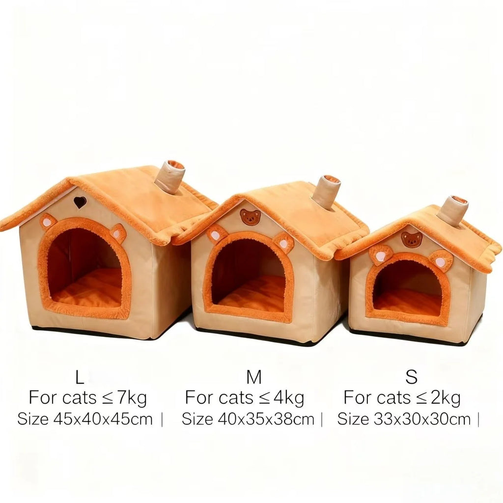 SnugHaven™ Enclosed Cave Pet Bed
