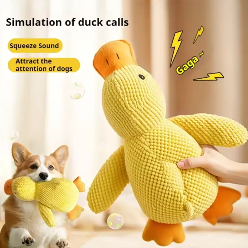 SoftPet Squeaky Plush Duck