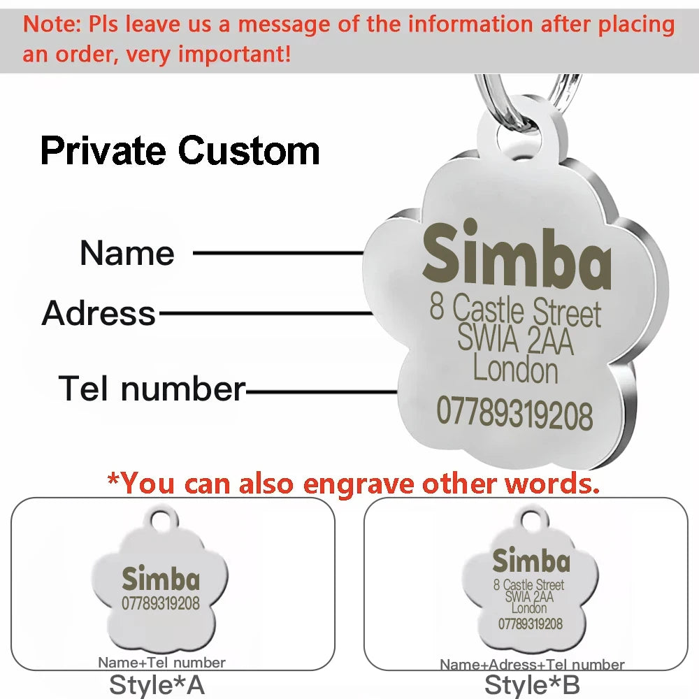 Personalized Dog Cat Plate