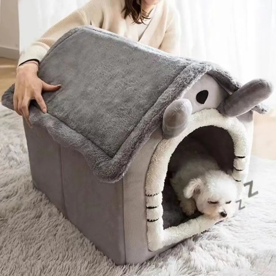SnugHaven™ Enclosed Cave Pet Bed
