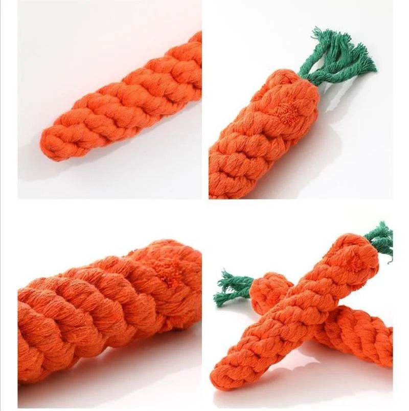 Dental Chew Carrot Rope Toy