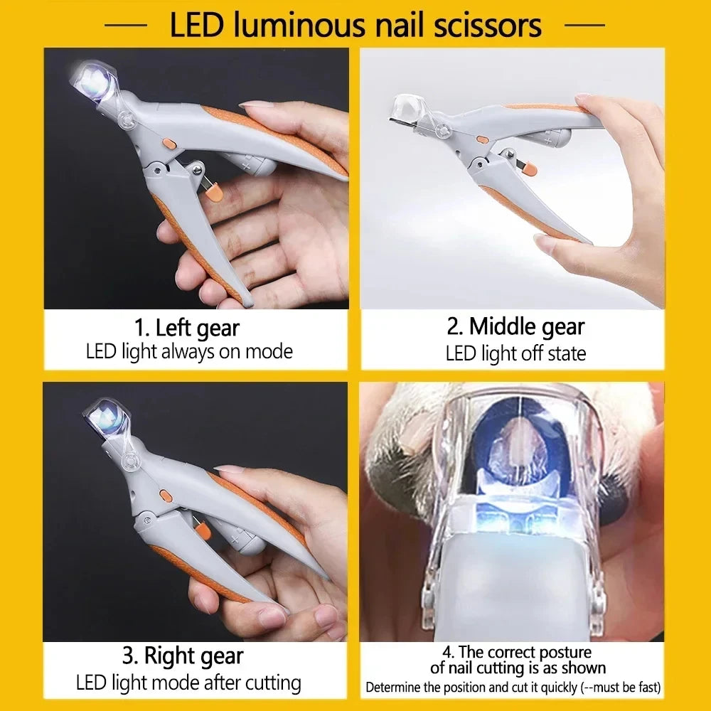 SafeGrip LED Pet Nail Clipper