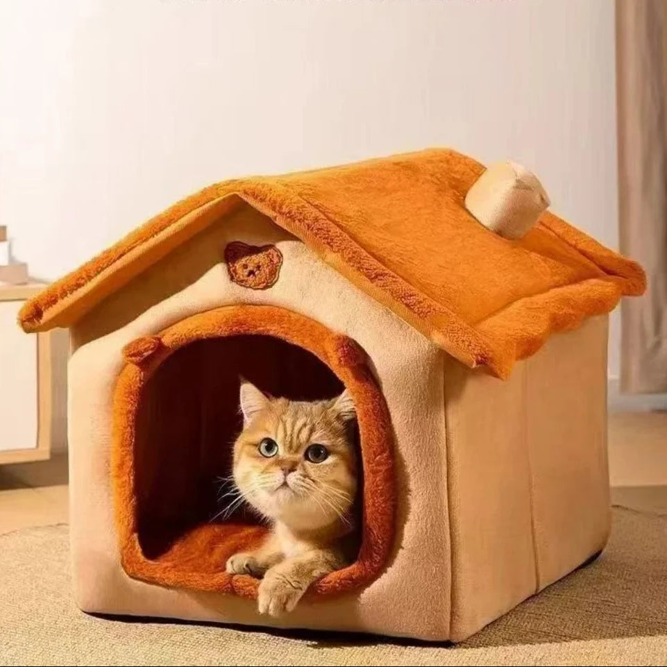 SnugHaven™ Enclosed Cave Pet Bed