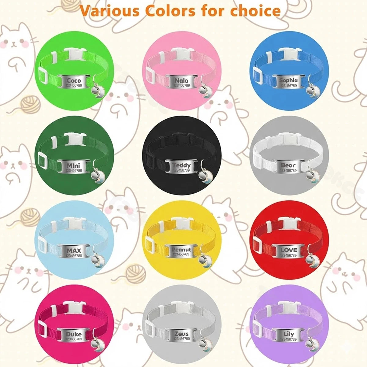 Personalized Engraved Pet ID Collar